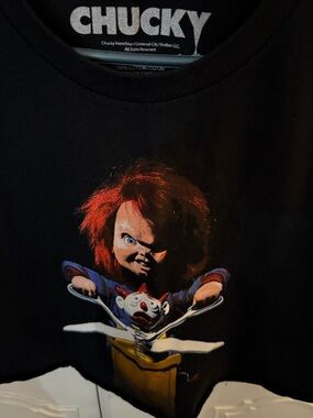 Chucky Black Graphic Crop Top - Chucky Brand